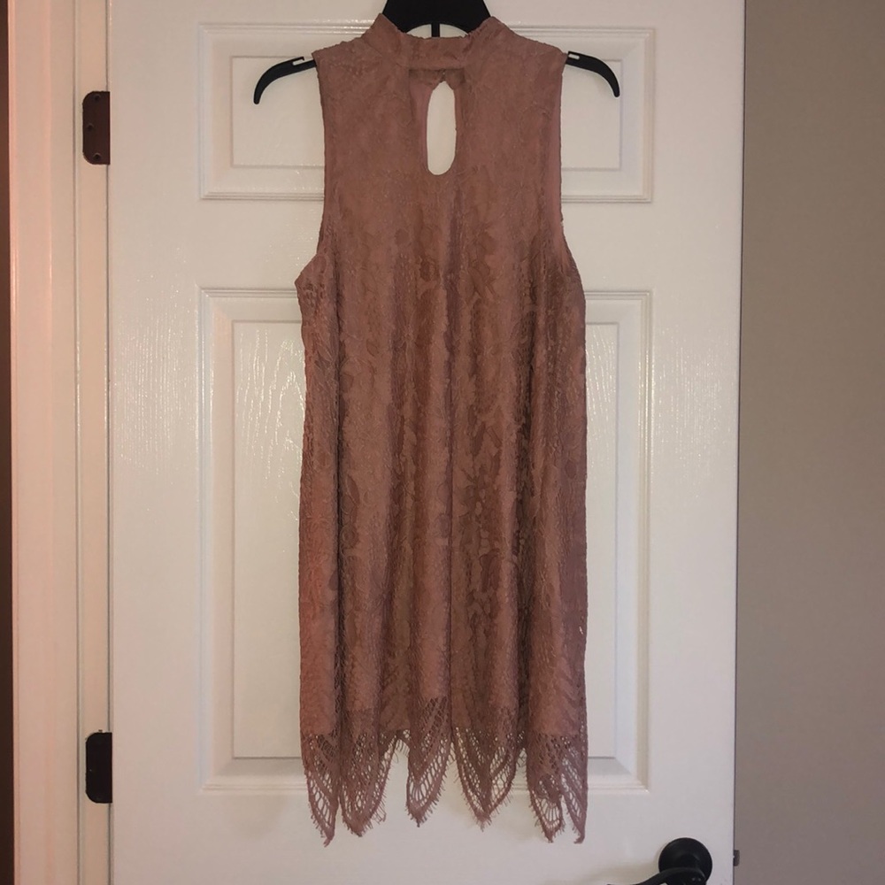 Dusty rose colored dress